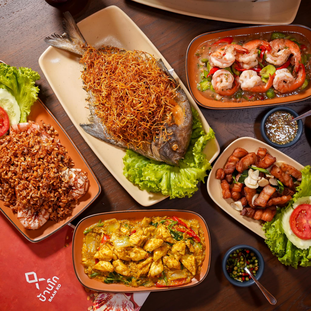 รายการอาหารแนะนำ โกหมากและบ้านโก ร้านอาหารหัวหิน