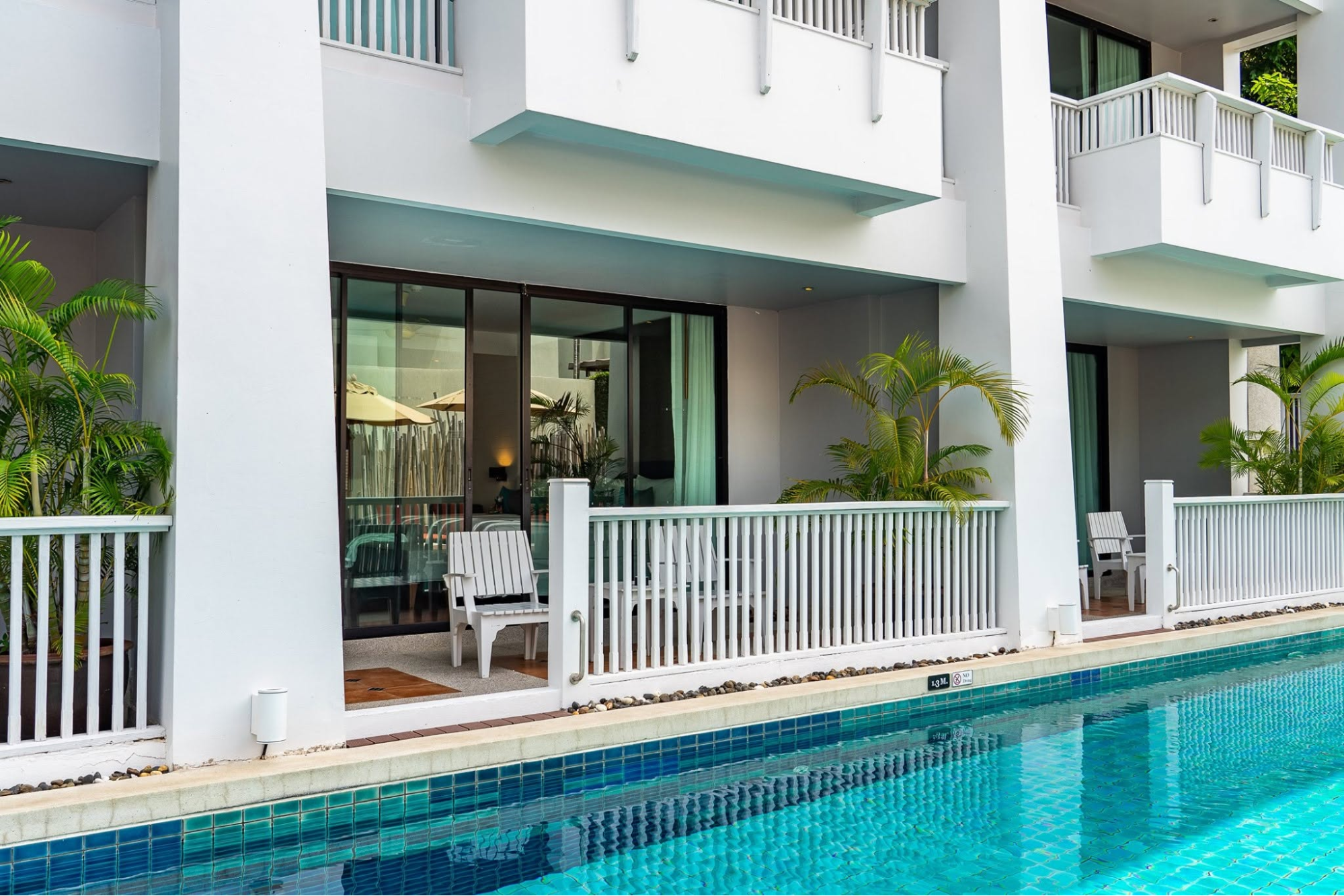 Mini Suite Pool Access Balcony Loligo เปิดประตูลงสระ