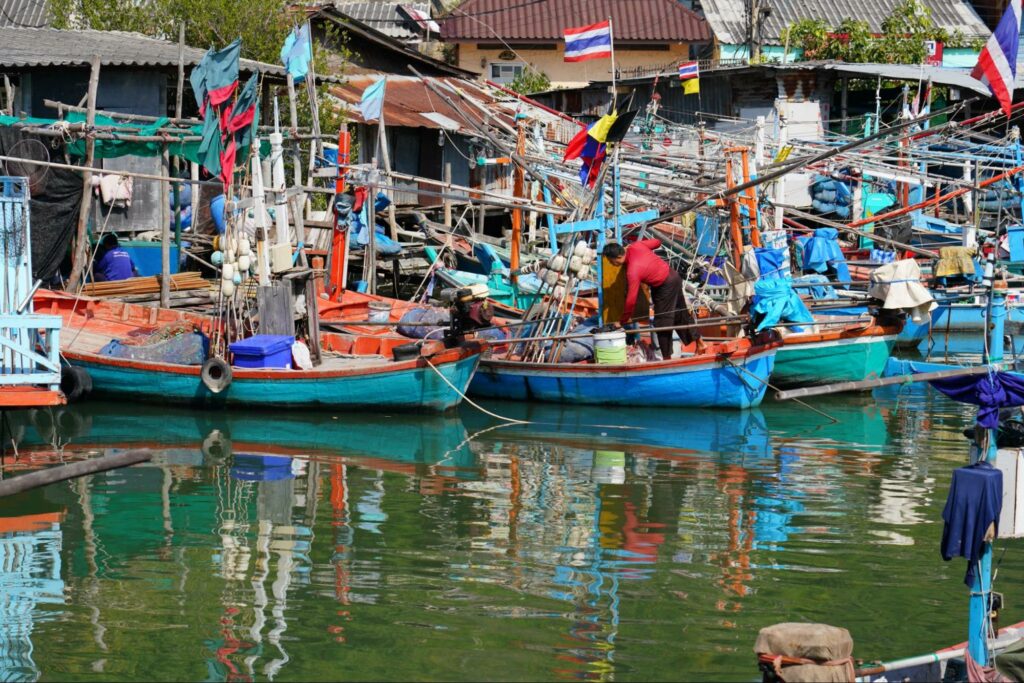 เรือประมงท้องถิ่นหัวหิน ซีฟู้ดสดจากชายฝั่ง
